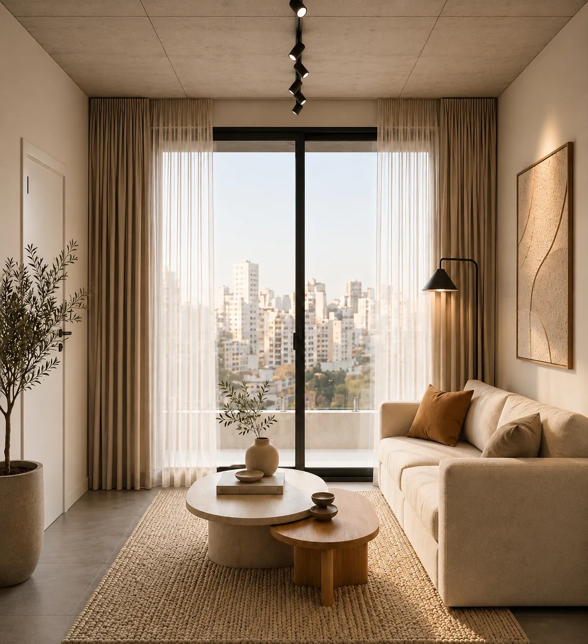 Render estar unidad U03 — 2 ambientes Arcos 2330